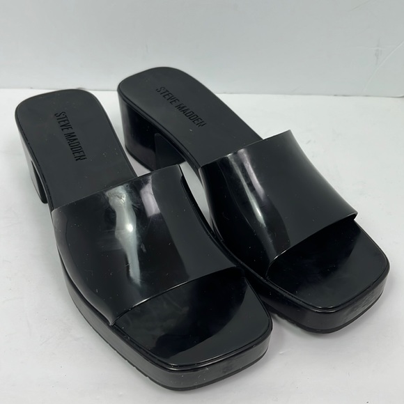 Steve Madden Shoes - Steve Madden Block Heeled Sandal Women Sz 11 M Black Style: Harlin